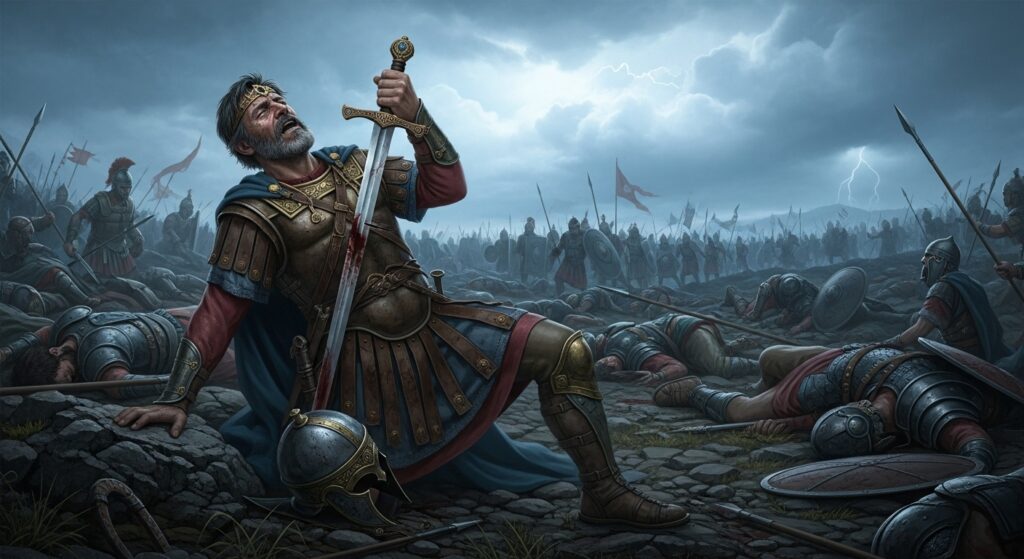 muerte de saul monte gilboa Muerte de Saúl en el Monte Gilboa