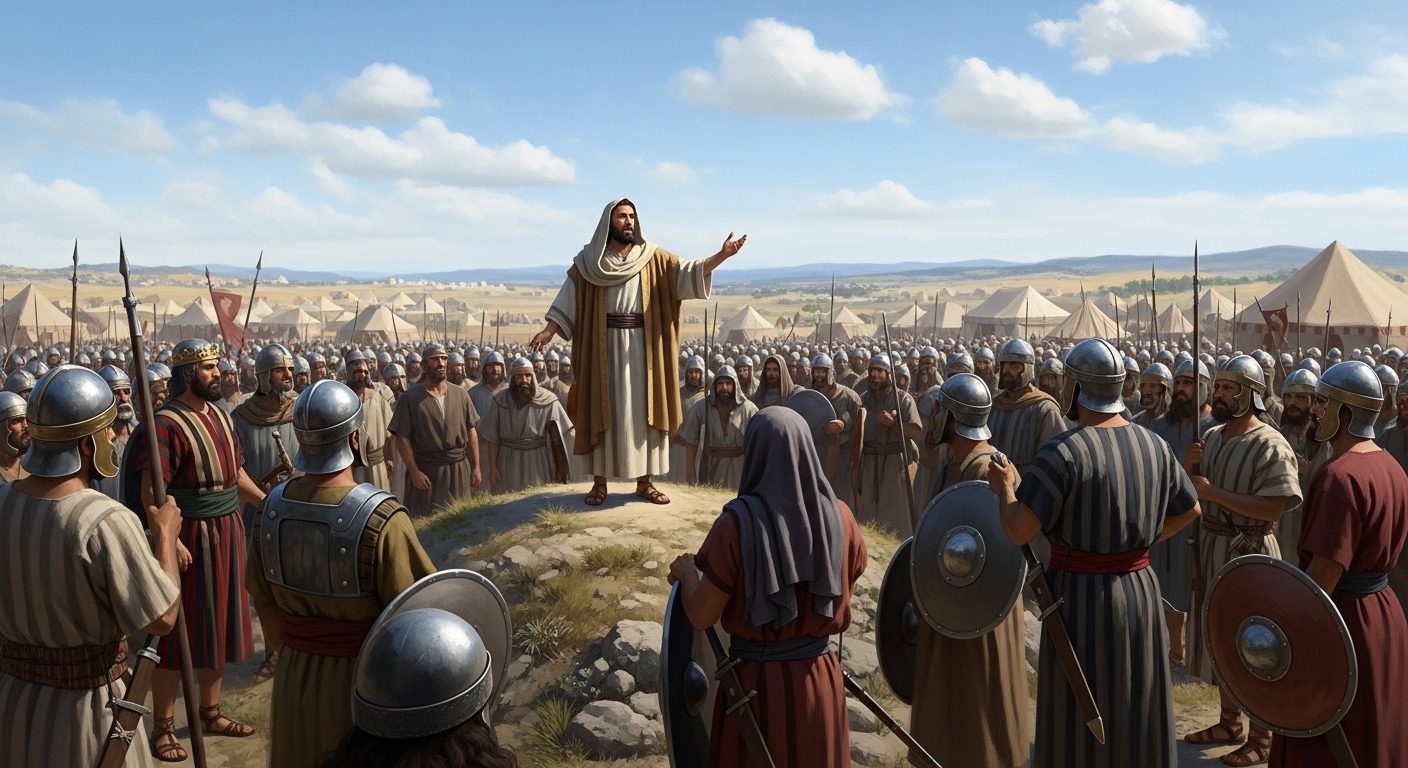 Roboam en la Biblia escucha a Semaías y detiene la guerra