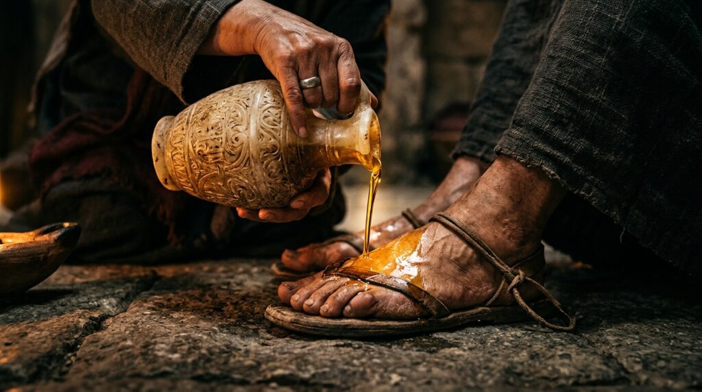 La unción en Betania