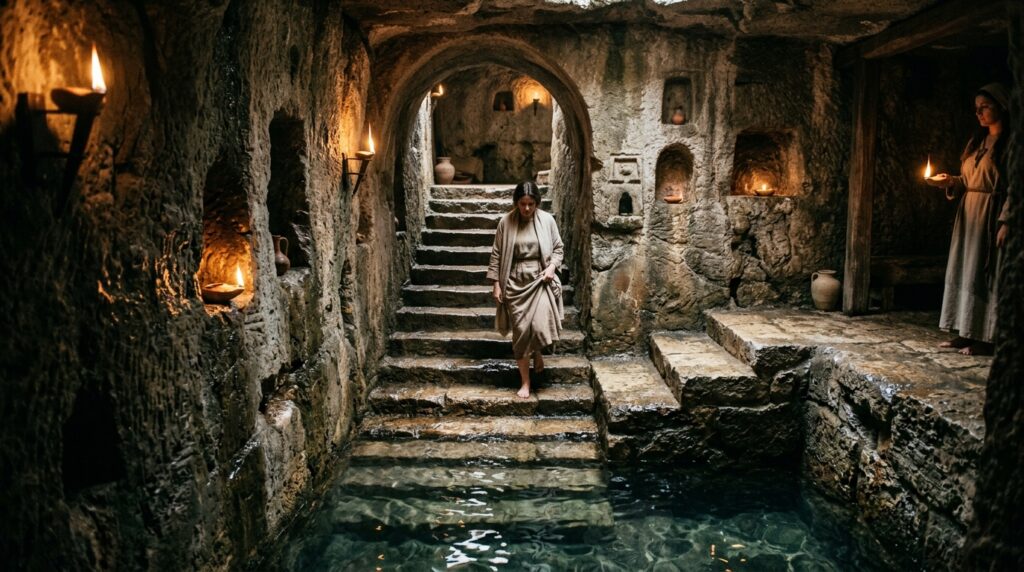 El baño en la Mikvé