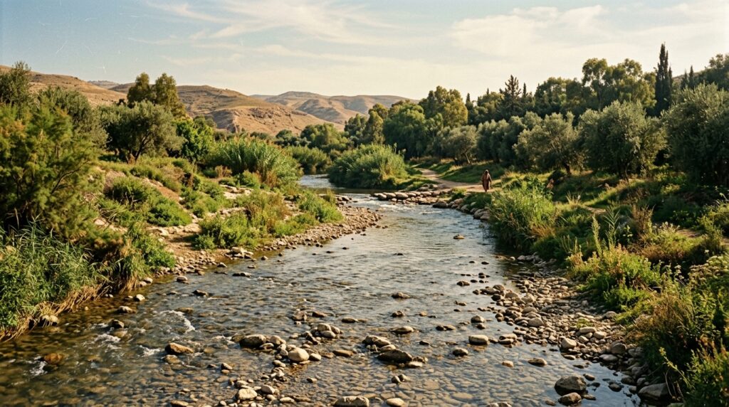 El cruce del río Jordán