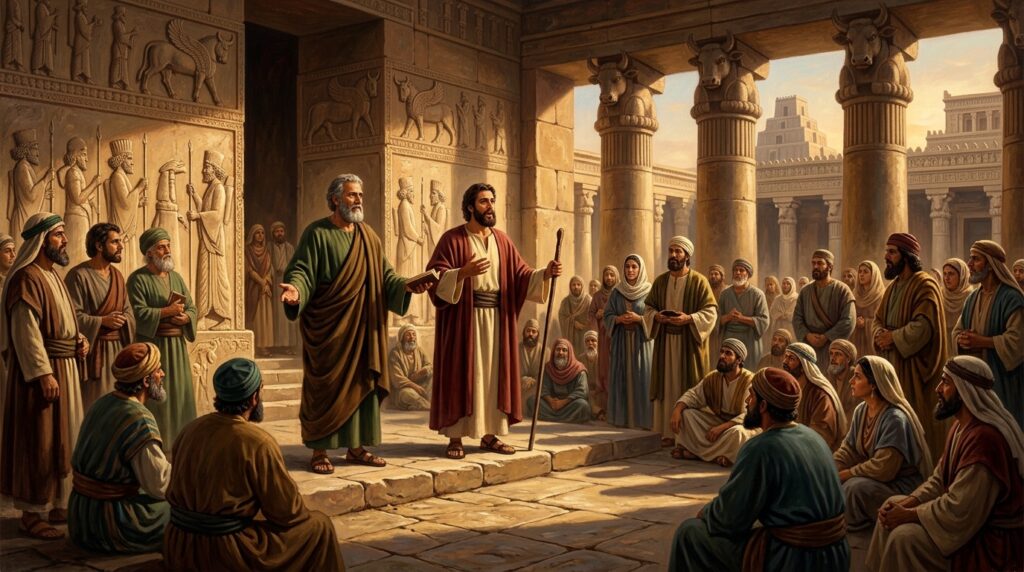 El enfrentamiento con los magos paganos en Persia