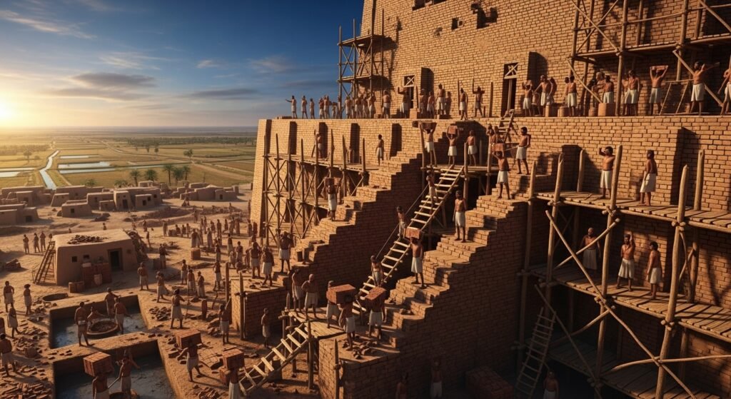 construcción de la torre