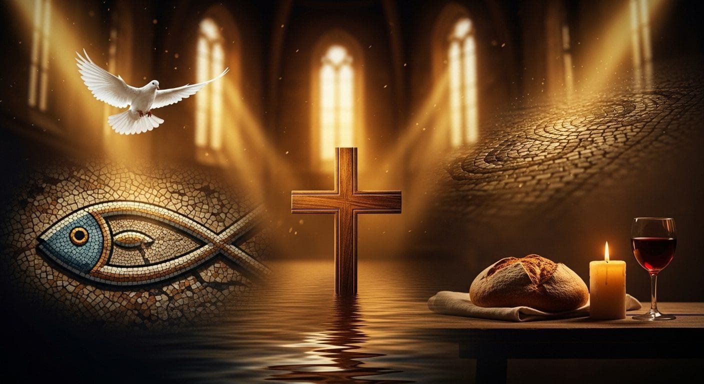 Símbolos cristianos de fe y esperanza