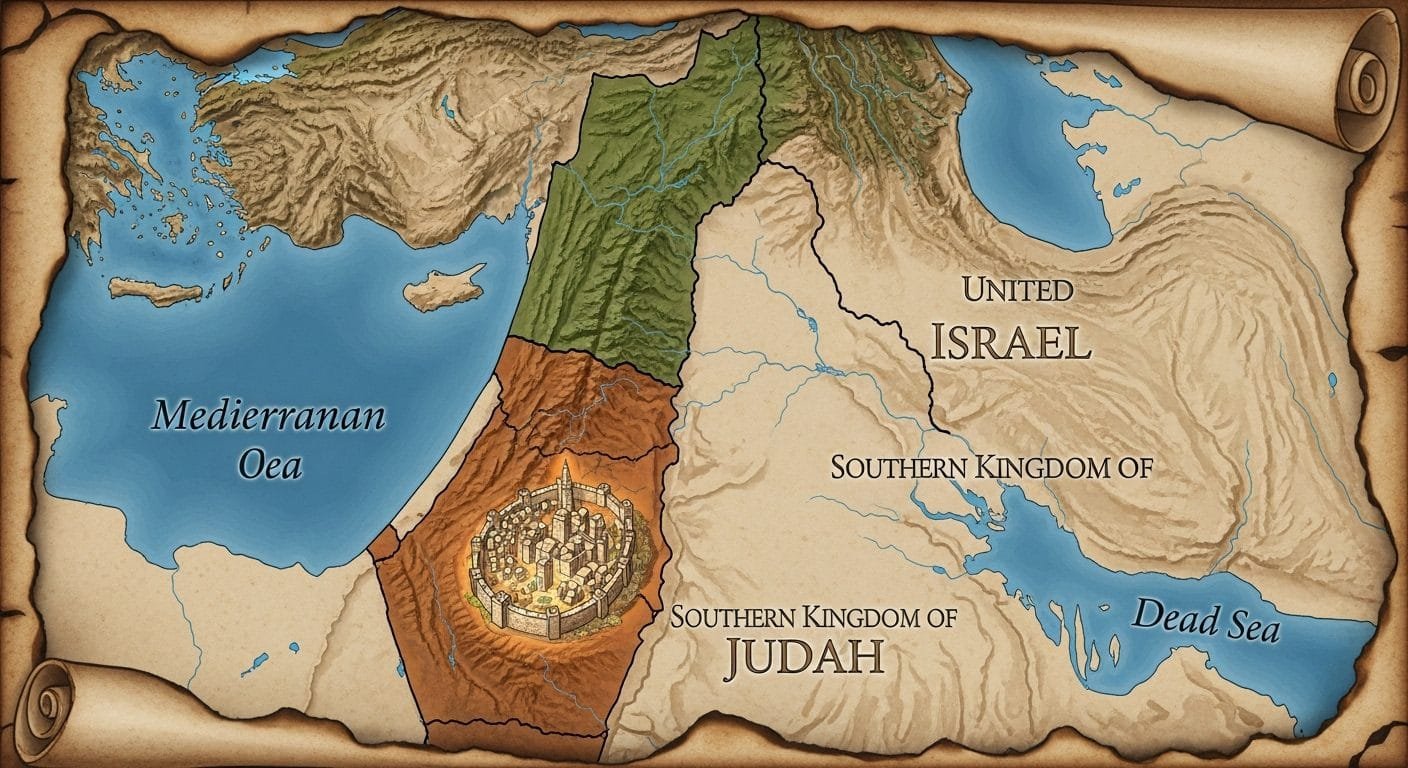 Roboam en la Biblia gobierna Judá mientras Israel se separa