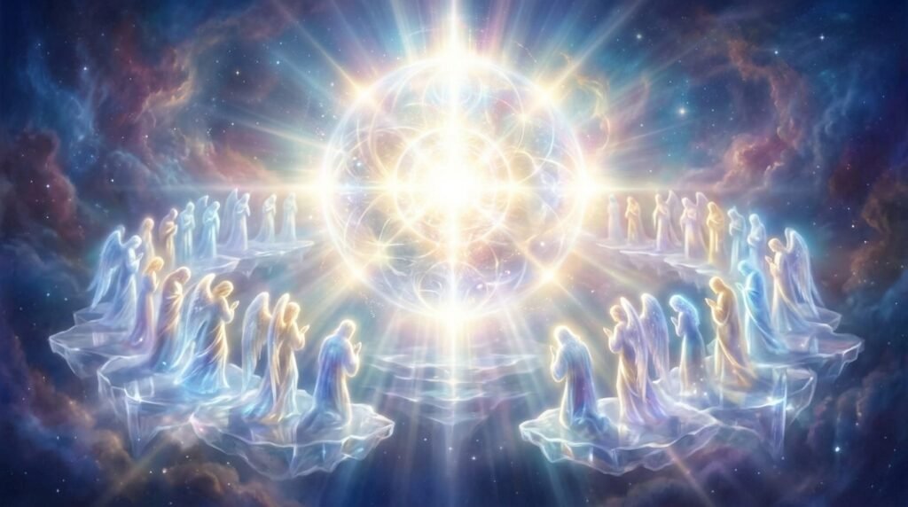 El concilio celestial y el origen del conflicto teológico
