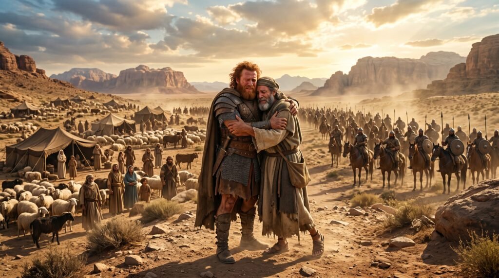El reencuentro de Jacob y Esaú: El perdón y la reconciliación tras años de separación