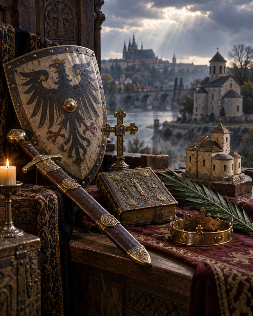 Atributos de San Wenceslao de Bohemia