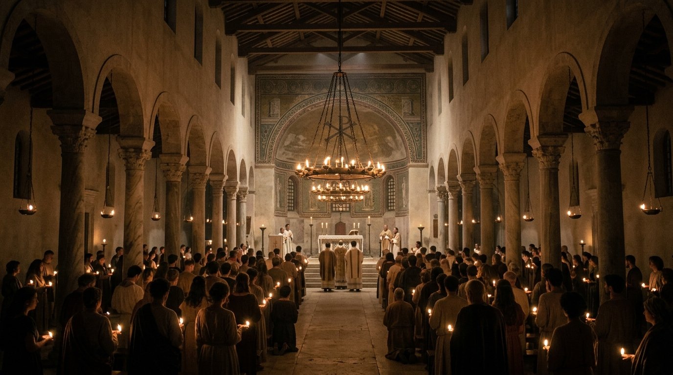 La luz en el cristianismo antiguo como símbolo litúrgico de fe, esperanza y presencia de Cristo
