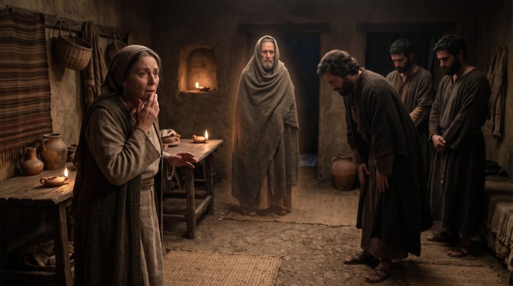 La mujer de Endor ante Saúl y la aparición de Samuel según 1 Samuel 28
