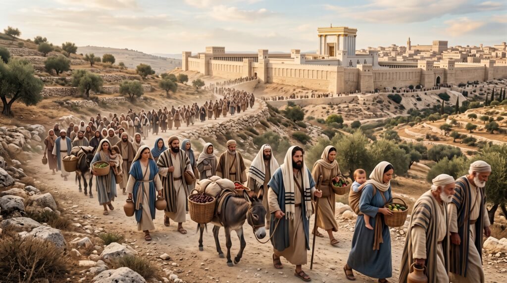 Fiestas judías en tiempos de Jesús y peregrinación a Jerusalén
