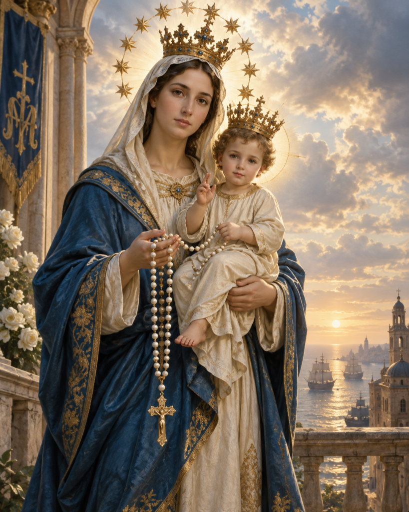 Nuestra Señora del Rosario: contemplar a Cristo con María