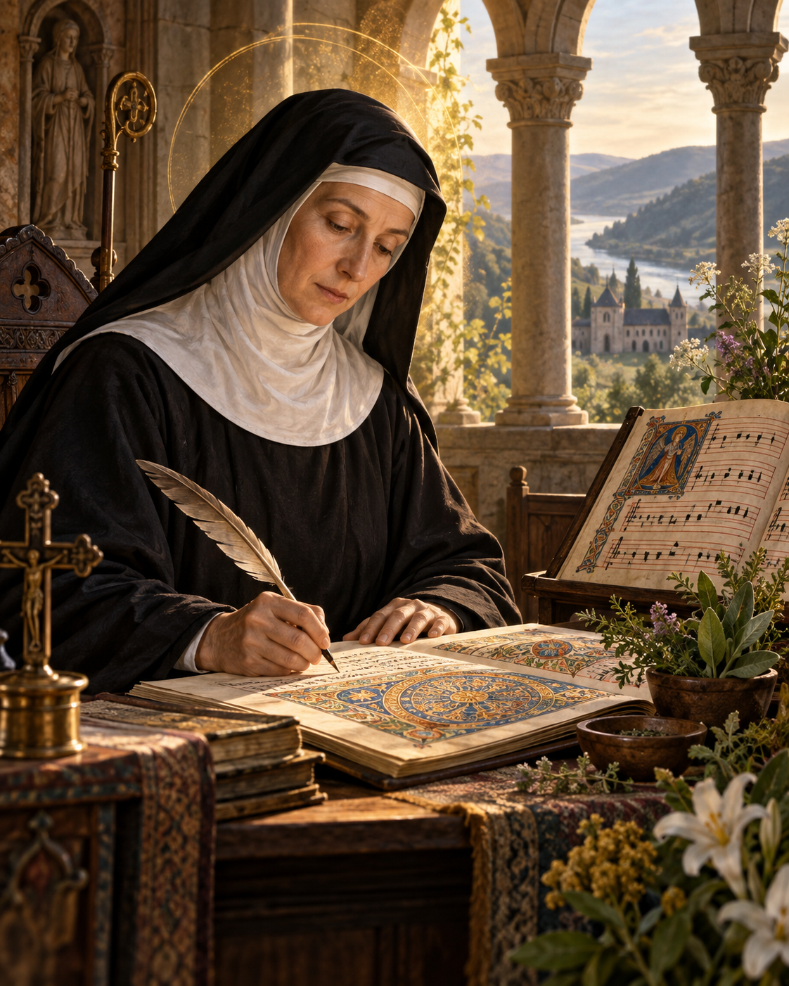 Santa Hildegarda de Bingen: mística, compositora y doctora de la Iglesia