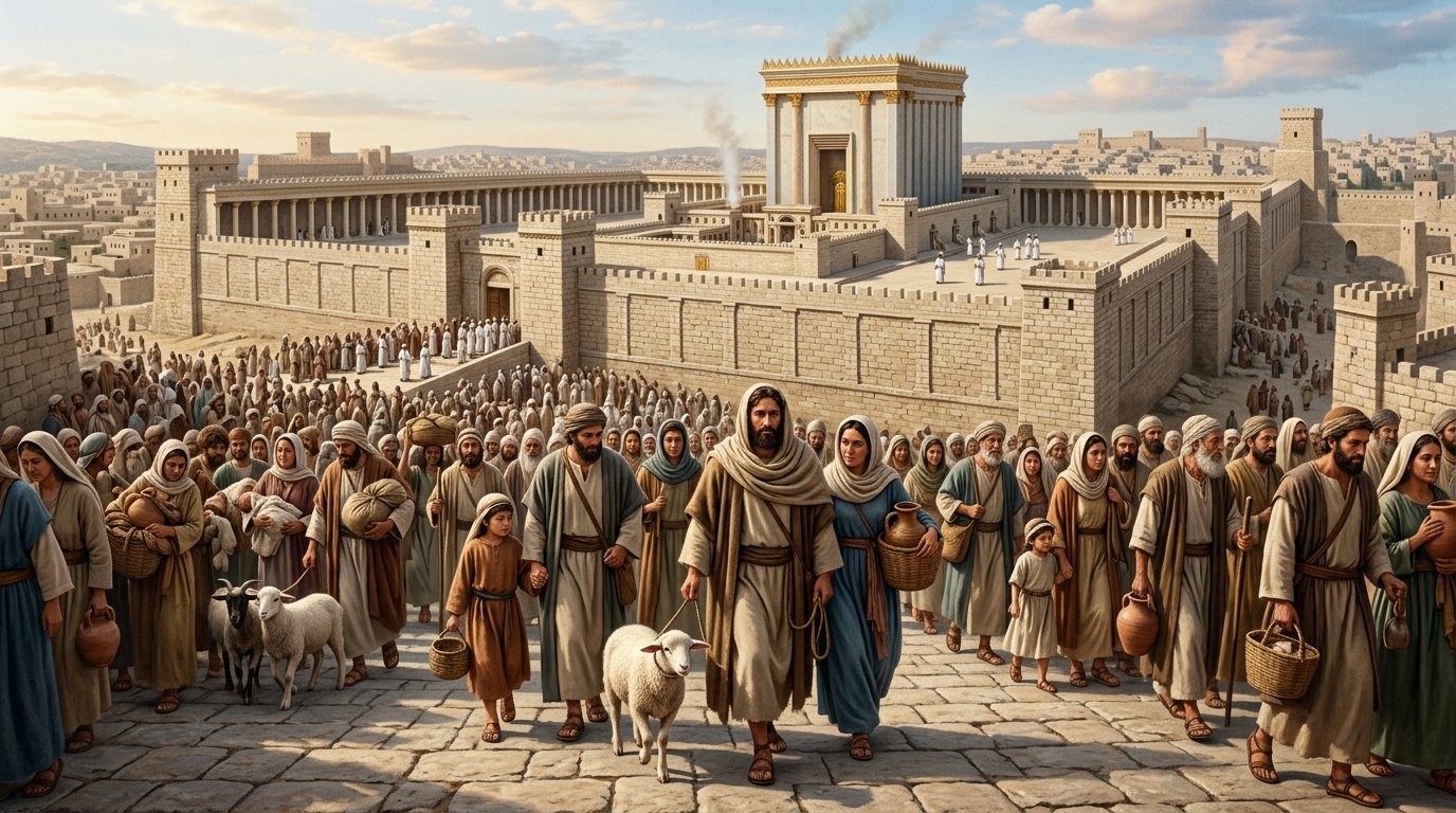 Pascua judía en Jerusalén en tiempos de Jesús