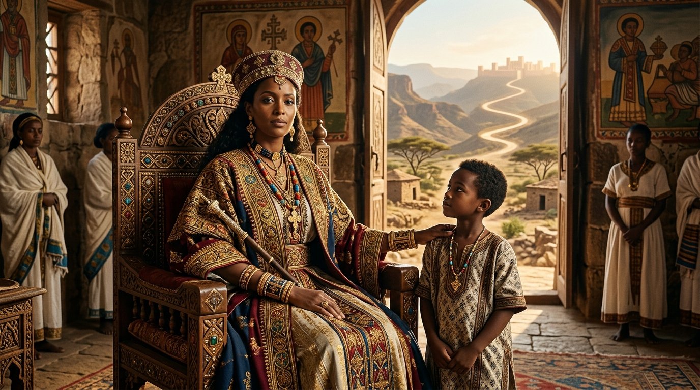 Makeda y Menelik en la tradicion etiope sobre la Reina de Saba