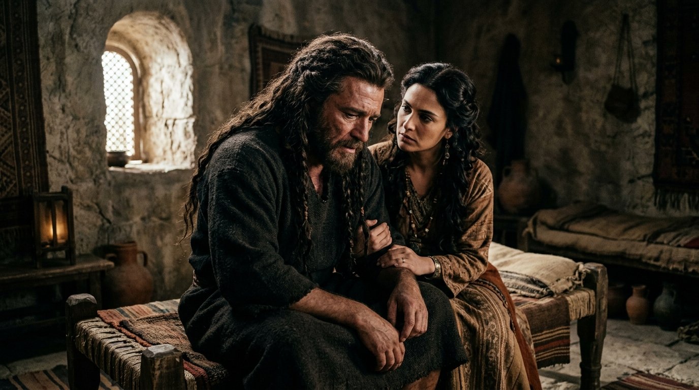 Sansón revela todo su corazón a Dalila y explica su consagración nazarea