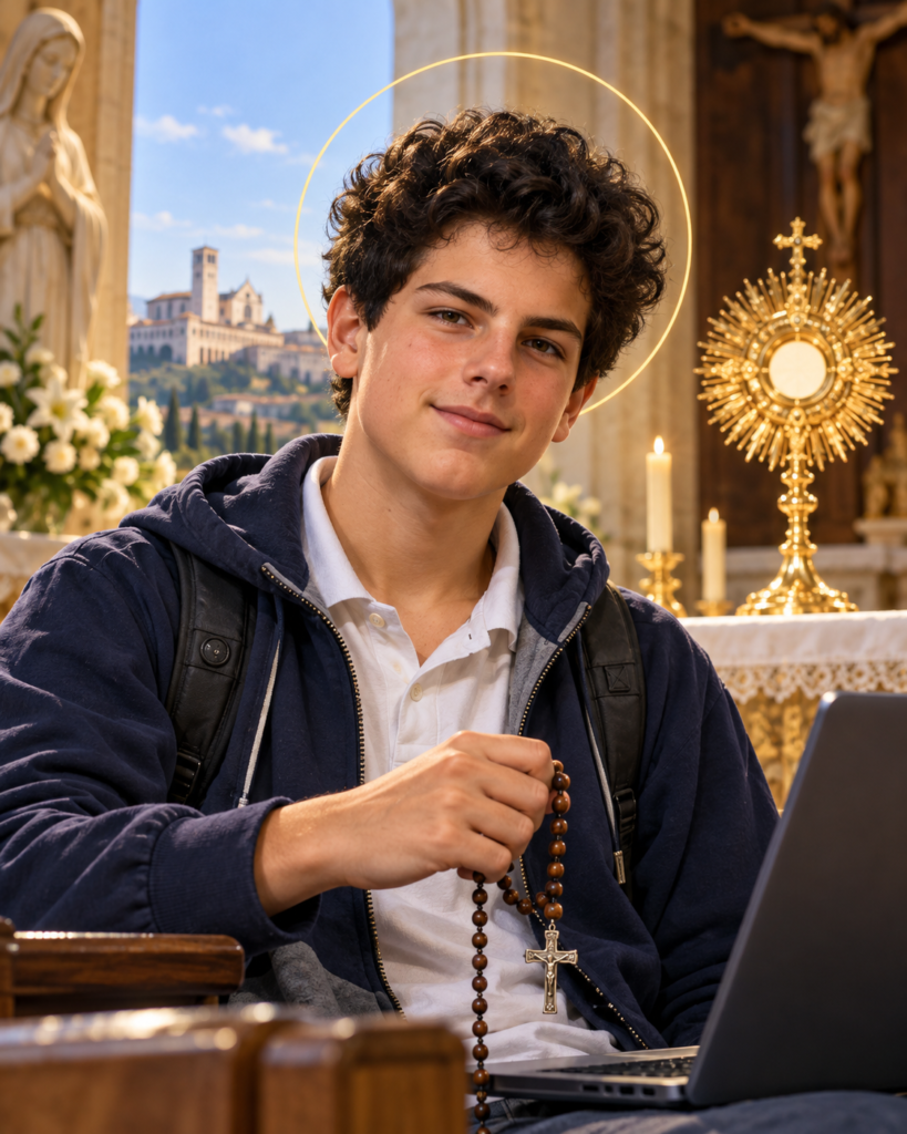 San Carlo Acutis: Eucaristía, internet y santidad joven