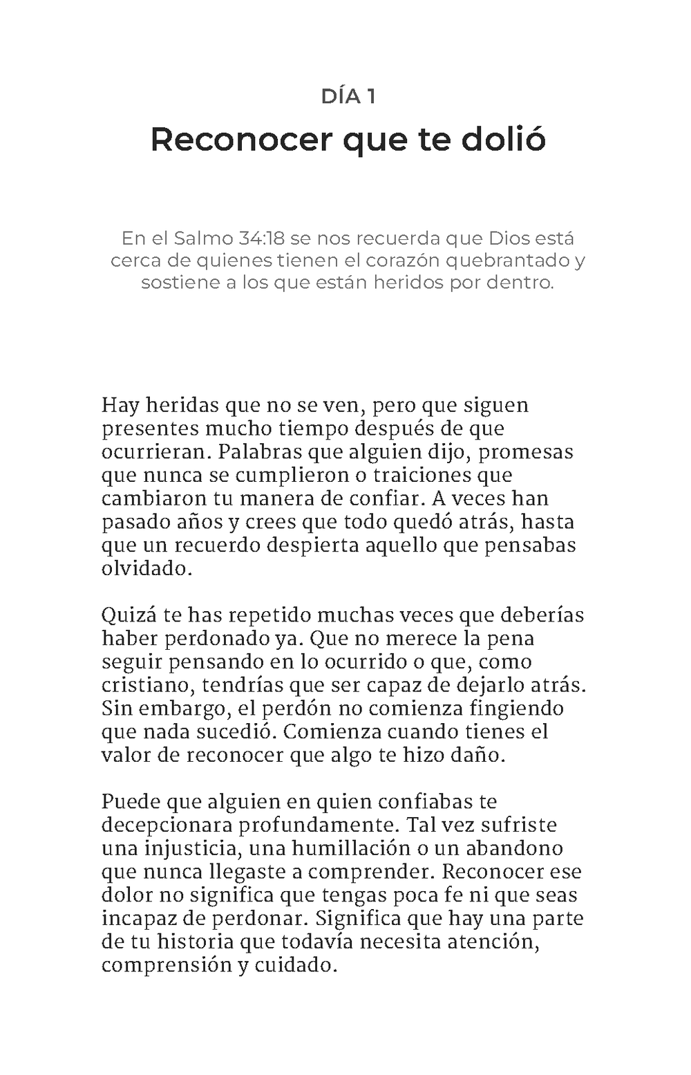 Página interior 1 de 30 Días Para Aprender A Perdonar