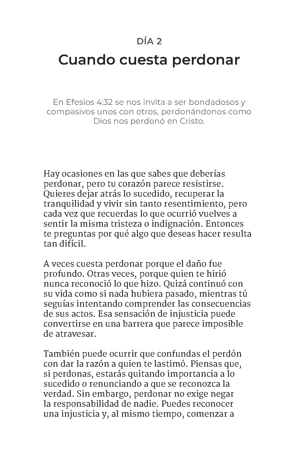 Página interior 2 de 30 Días Para Aprender A Perdonar