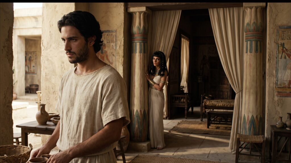 José y la esposa de Potifar en Génesis 39