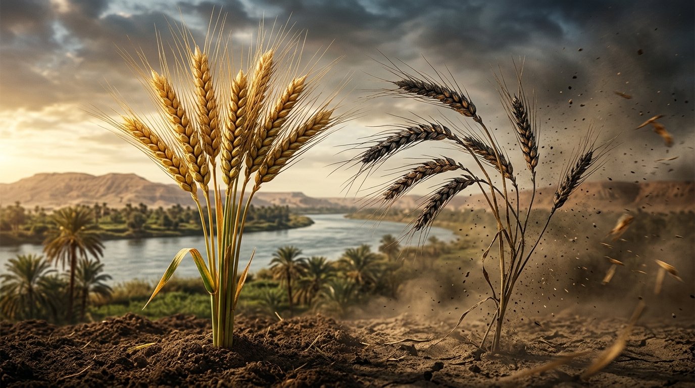 Sueño del faraón con siete espigas buenas y siete espigas quemadas según Génesis 41