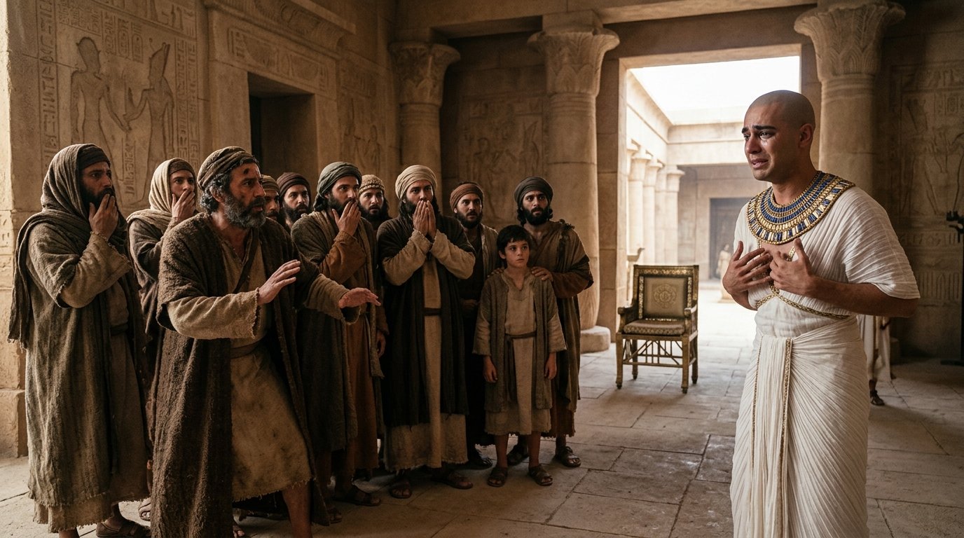 José revela a sus hermanos «Yo soy José» en Génesis 45