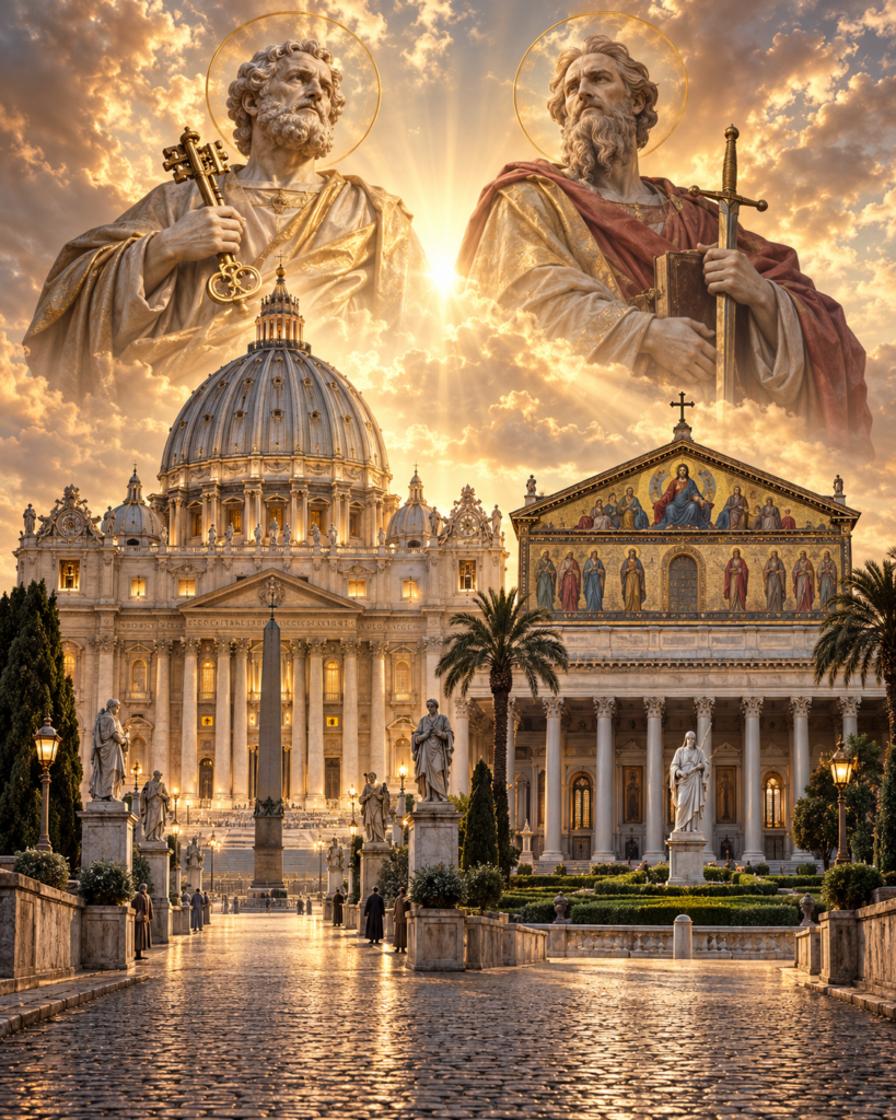 Dedicación de las Basílicas de San Pedro y San Pablo: memoria de los apóstoles de Roma