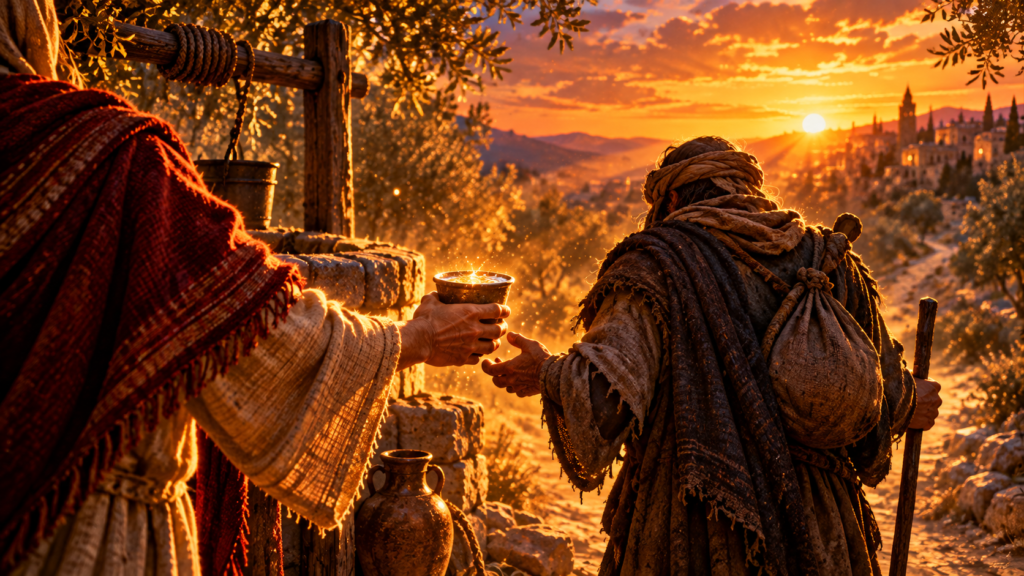 Dar de beber al sediento: obra de misericordia corporal