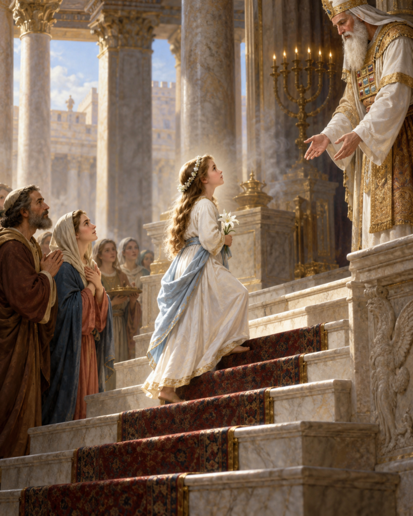 Presentación de la Santísima Virgen María: entrega total a Dios