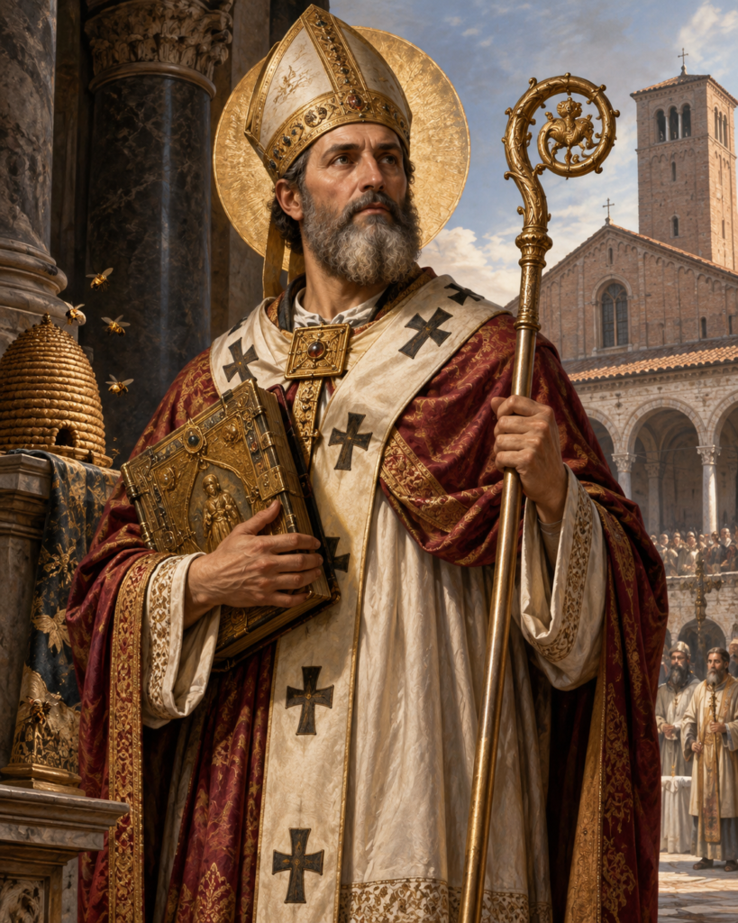San Ambrosio de Milán: obispo, doctor de la Iglesia y maestro de san Agustín