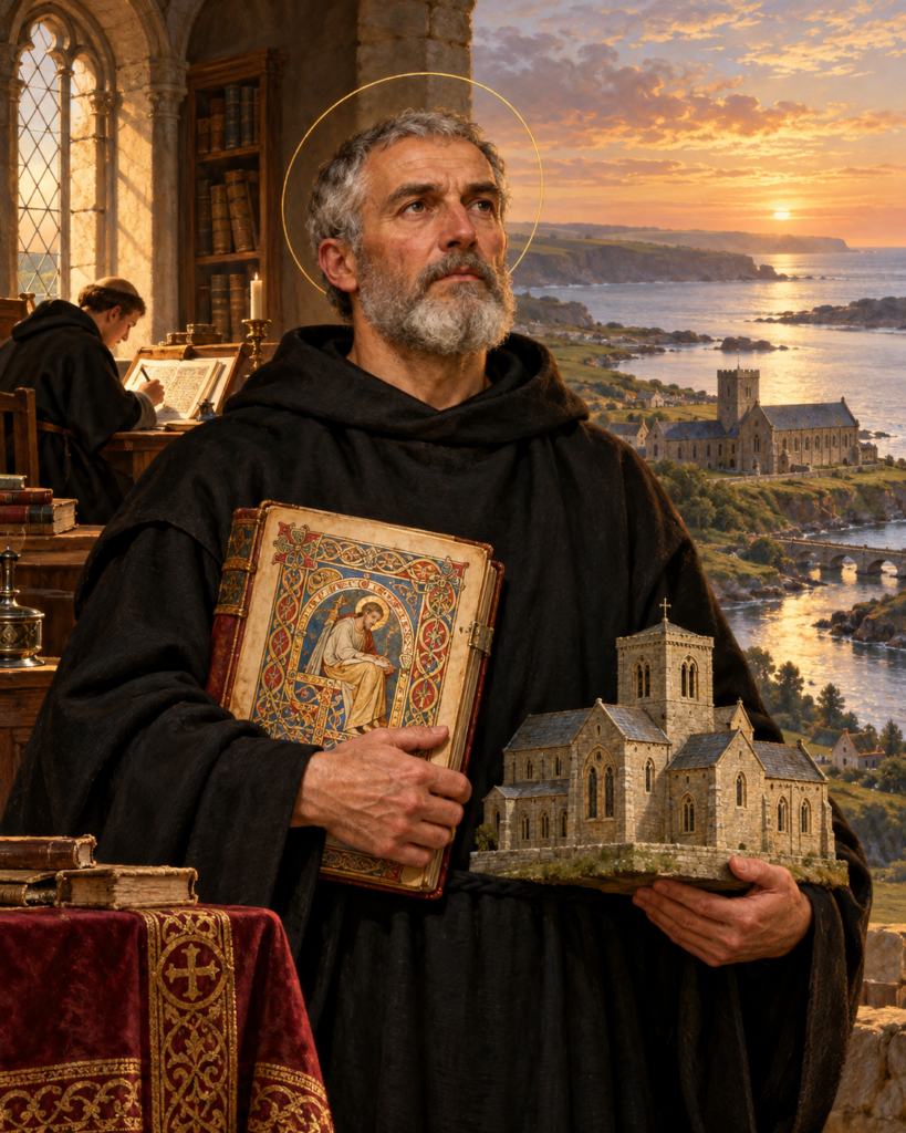 San Benito Biscop: abad fundador de Wearmouth y Jarrow