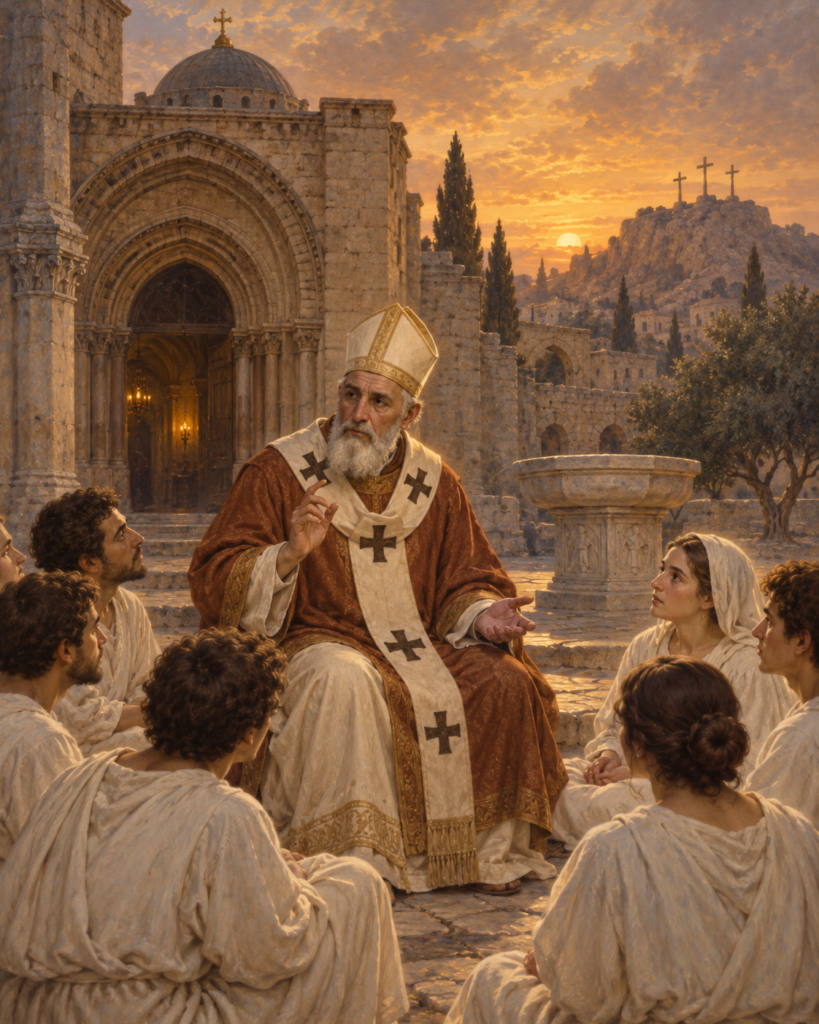 San Cirilo de Jerusalén: obispo, doctor de la Iglesia y maestro de catecúmenos