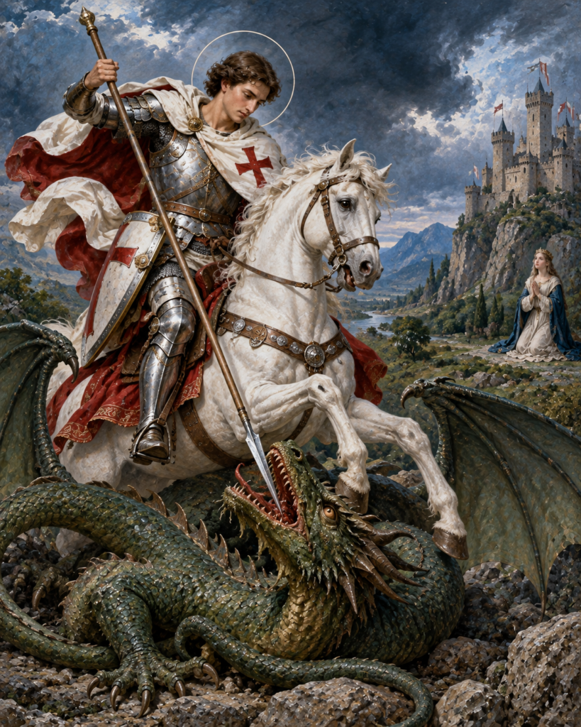 San Jorge, mártir: el soldado de Cristo y el dragón